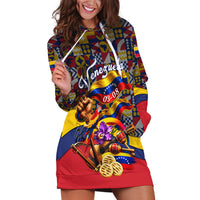 Venezuela Flag Day Patriotism Hoodie Dress Heritage Flag Jaguar Traditional Instruments