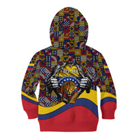 Venezuela Flag Day Patriotism Kid Hoodie Heritage Flag Jaguar Traditional Instruments