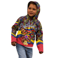 Venezuela Flag Day Patriotism Kid Hoodie Heritage Flag Jaguar Traditional Instruments