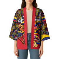 Venezuela Flag Day Patriotism Kimono Heritage Flag Jaguar Traditional Instruments