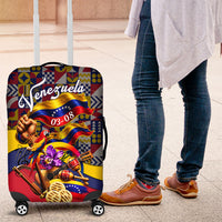 Venezuela Flag Day Patriotism Luggage Cover Heritage Flag Jaguar Traditional Instruments