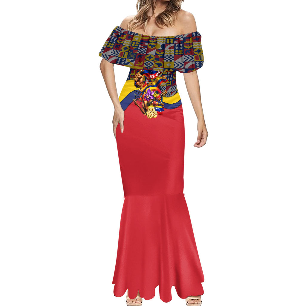 Venezuela Flag Day Patriotism Mermaid Dress Heritage Flag Jaguar Traditional Instruments