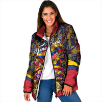 Venezuela Flag Day Patriotism Padded Jacket Heritage Flag Jaguar Traditional Instruments