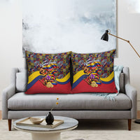 Venezuela Flag Day Patriotism Pillow Cover Heritage Flag Jaguar Traditional Instruments