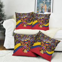 Venezuela Flag Day Patriotism Pillow Cover Heritage Flag Jaguar Traditional Instruments