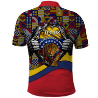 Venezuela Flag Day Patriotism Polo Shirt Heritage Flag Jaguar Traditional Instruments