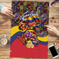 Venezuela Flag Day Patriotism Puzzle Heritage Flag Jaguar Traditional Instruments
