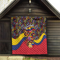 Venezuela Flag Day Patriotism Quilt Heritage Flag Jaguar Traditional Instruments
