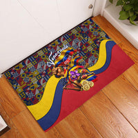Venezuela Flag Day Patriotism Rubber Doormat Heritage Flag Jaguar Traditional Instruments
