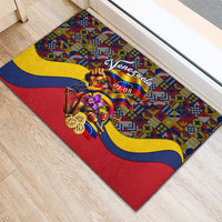 Venezuela Flag Day Patriotism Rubber Doormat Heritage Flag Jaguar Traditional Instruments