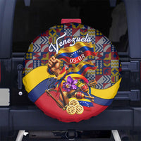 Venezuela Flag Day Patriotism Spare Tire Cover Heritage Flag Jaguar Traditional Instruments