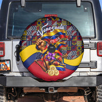 Venezuela Flag Day Patriotism Spare Tire Cover Heritage Flag Jaguar Traditional Instruments