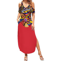 Venezuela Flag Day Patriotism Summer Maxi Dress Heritage Flag Jaguar Traditional Instruments