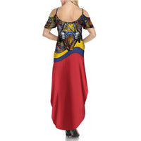 Venezuela Flag Day Patriotism Summer Maxi Dress Heritage Flag Jaguar Traditional Instruments