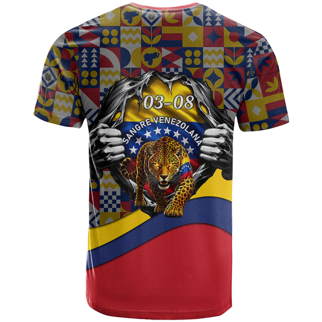 Venezuela Flag Day Patriotism T Shirt Heritage Flag Jaguar Traditional Instruments
