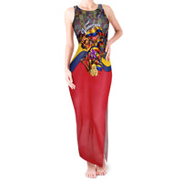 Venezuela Flag Day Patriotism Tank Maxi Dress Heritage Flag Jaguar Traditional Instruments