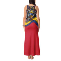 Venezuela Flag Day Patriotism Tank Maxi Dress Heritage Flag Jaguar Traditional Instruments