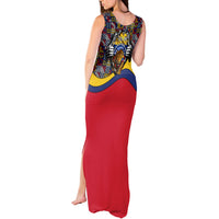 Venezuela Flag Day Patriotism Tank Maxi Dress Heritage Flag Jaguar Traditional Instruments