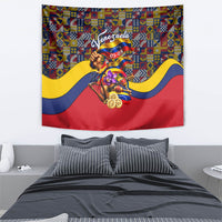 Venezuela Flag Day Patriotism Tapestry Heritage Flag Jaguar Traditional Instruments