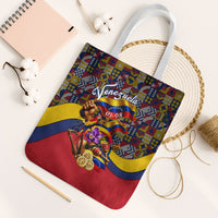 Venezuela Flag Day Patriotism Tote Bag Heritage Flag Jaguar Traditional Instruments