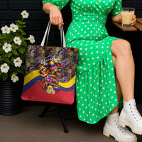 Venezuela Flag Day Patriotism Tote Bag Heritage Flag Jaguar Traditional Instruments