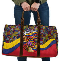 Venezuela Flag Day Patriotism Travel Bag Heritage Flag Jaguar Traditional Instruments