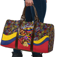 Venezuela Flag Day Patriotism Travel Bag Heritage Flag Jaguar Traditional Instruments