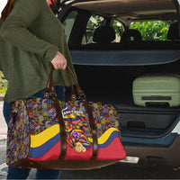 Venezuela Flag Day Patriotism Travel Bag Heritage Flag Jaguar Traditional Instruments