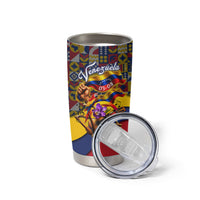 Venezuela Flag Day Patriotism Tumbler Cup Heritage Flag Jaguar Traditional Instruments