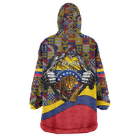 Venezuela Flag Day Patriotism Wearable Blanket Hoodie Heritage Flag Jaguar Traditional Instruments