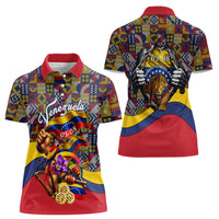 Venezuela Flag Day Patriotism Women Polo Shirt Heritage Flag Jaguar Traditional Instruments