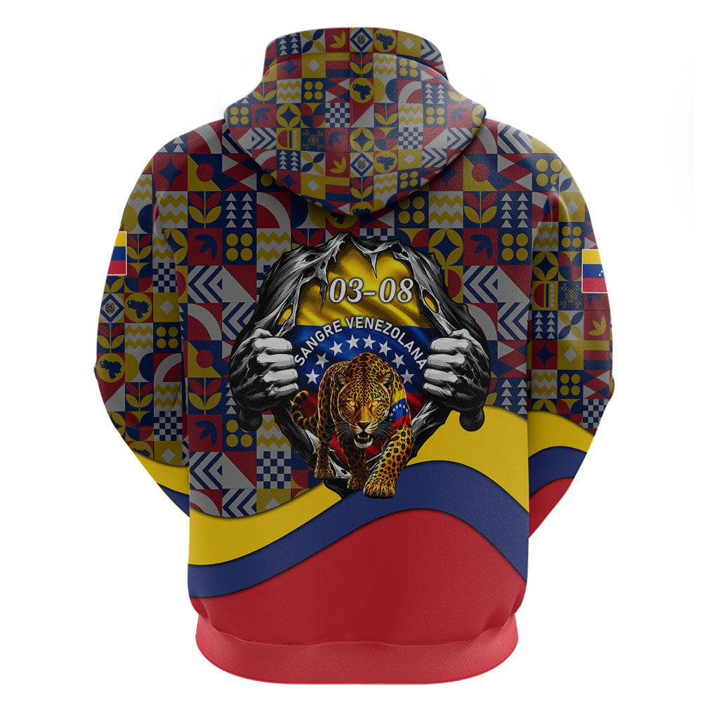 Venezuela Flag Day Patriotism Zip Hoodie Heritage Flag Jaguar Traditional Instruments
