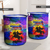 Simon Bolivar Venezuela Flag Day Laundry Basket Patriotism Precursor De La Independencia Vibrant Flag