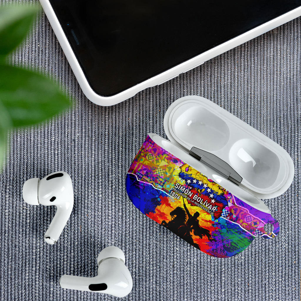 Simon Bolivar Venezuela Flag Day AirPods Case Patriotism Precursor De La Independencia Vibrant Flag