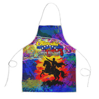 Simon Bolivar Venezuela Flag Day Apron Patriotism Precursor De La Independencia Vibrant Flag