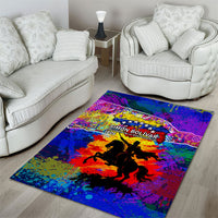 Simon Bolivar Venezuela Flag Day Area Rug Patriotism Precursor De La Independencia Vibrant Flag