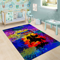 Simon Bolivar Venezuela Flag Day Area Rug Patriotism Precursor De La Independencia Vibrant Flag