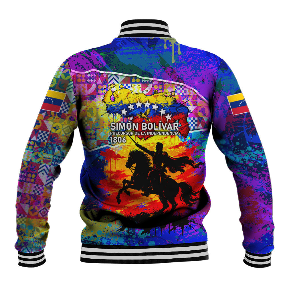 Simon Bolivar Venezuela Flag Day Baseball Jacket Patriotism Precursor De La Independencia Vibrant Flag