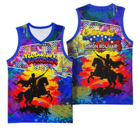 Simon Bolivar Venezuela Flag Day Basketball Jersey Patriotism Precursor De La Independencia Vibrant Flag