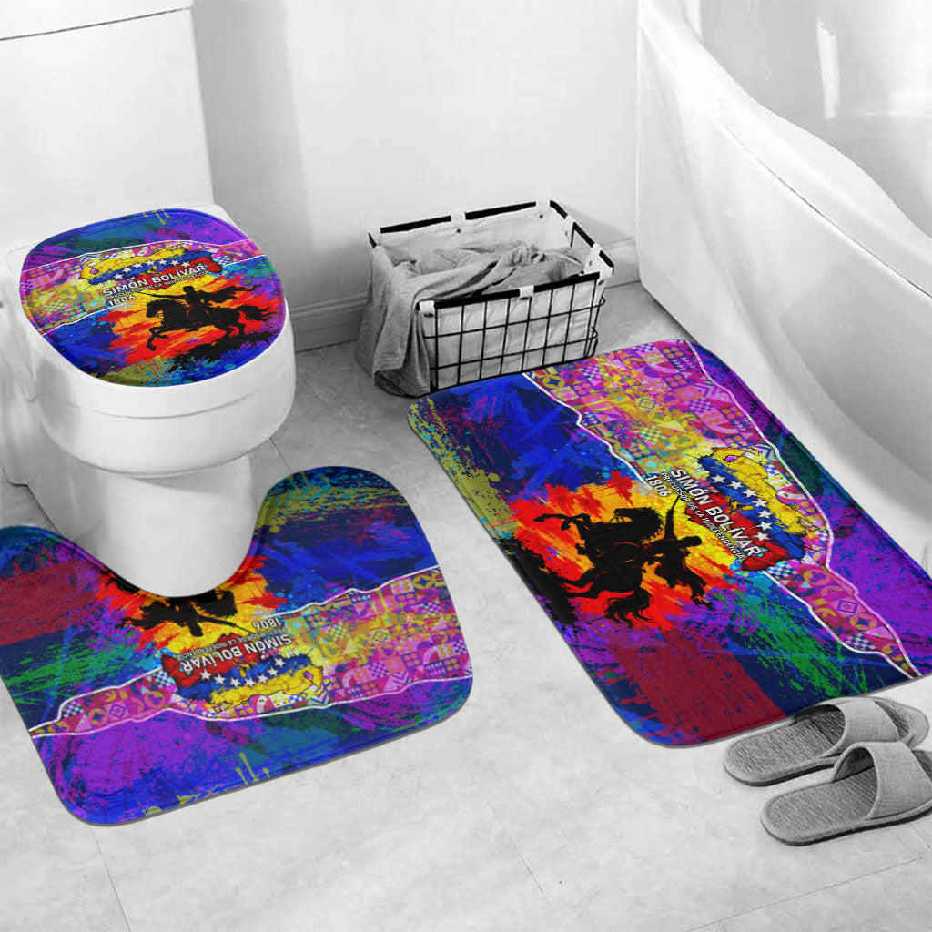 Simon Bolivar Venezuela Flag Day Bathroom Set Patriotism Precursor De La Independencia Vibrant Flag