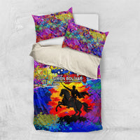 Simon Bolivar Venezuela Flag Day Bedding Set Patriotism Precursor De La Independencia Vibrant Flag