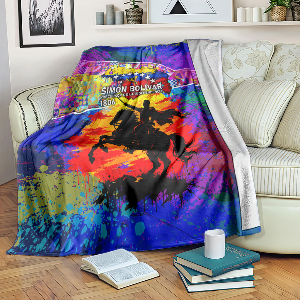 Simon Bolivar Venezuela Flag Day Blanket Patriotism Precursor De La Independencia Vibrant Flag