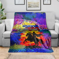 Simon Bolivar Venezuela Flag Day Blanket Patriotism Precursor De La Independencia Vibrant Flag