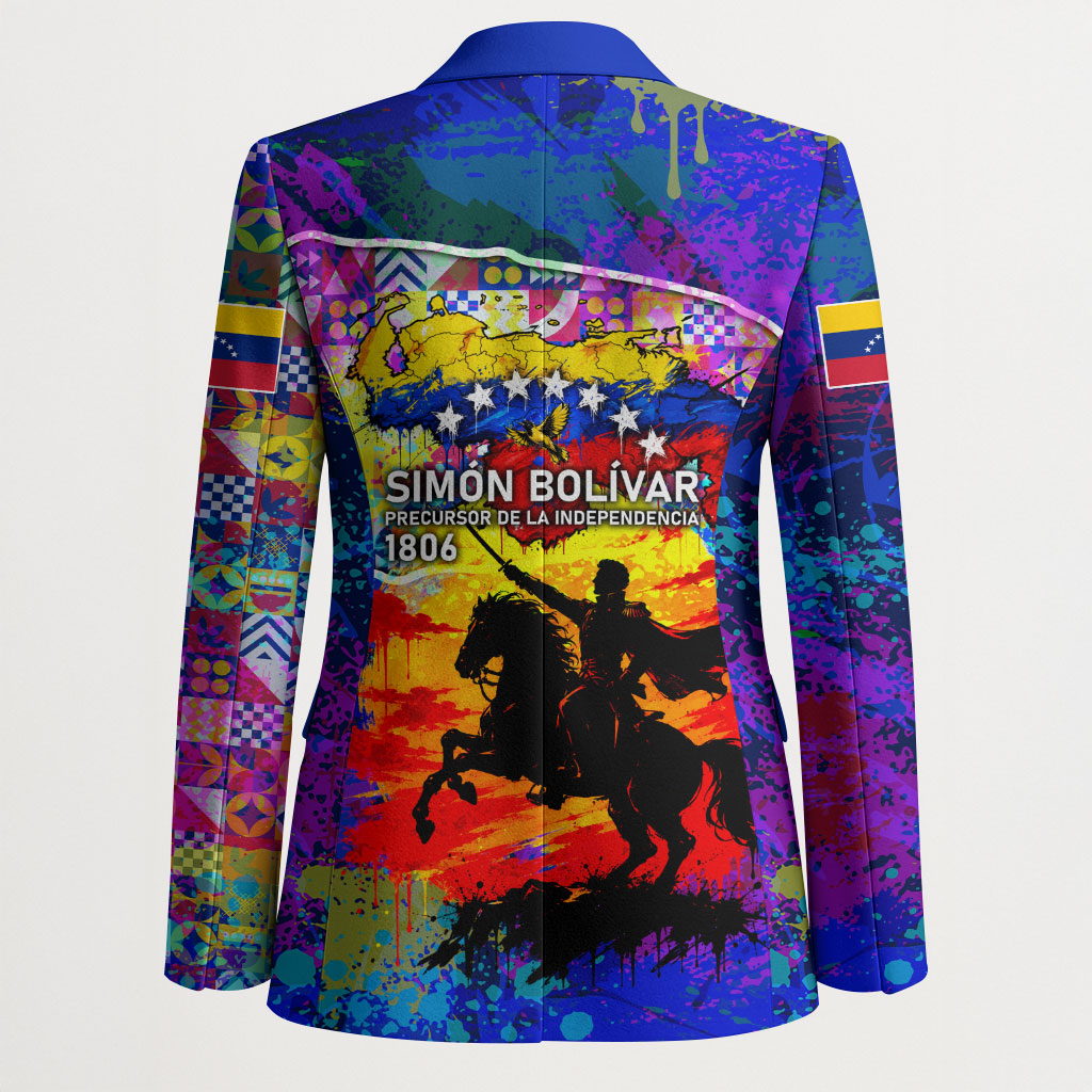 Simon Bolivar Venezuela Flag Day Blazer Patriotism Precursor De La Independencia Vibrant Flag
