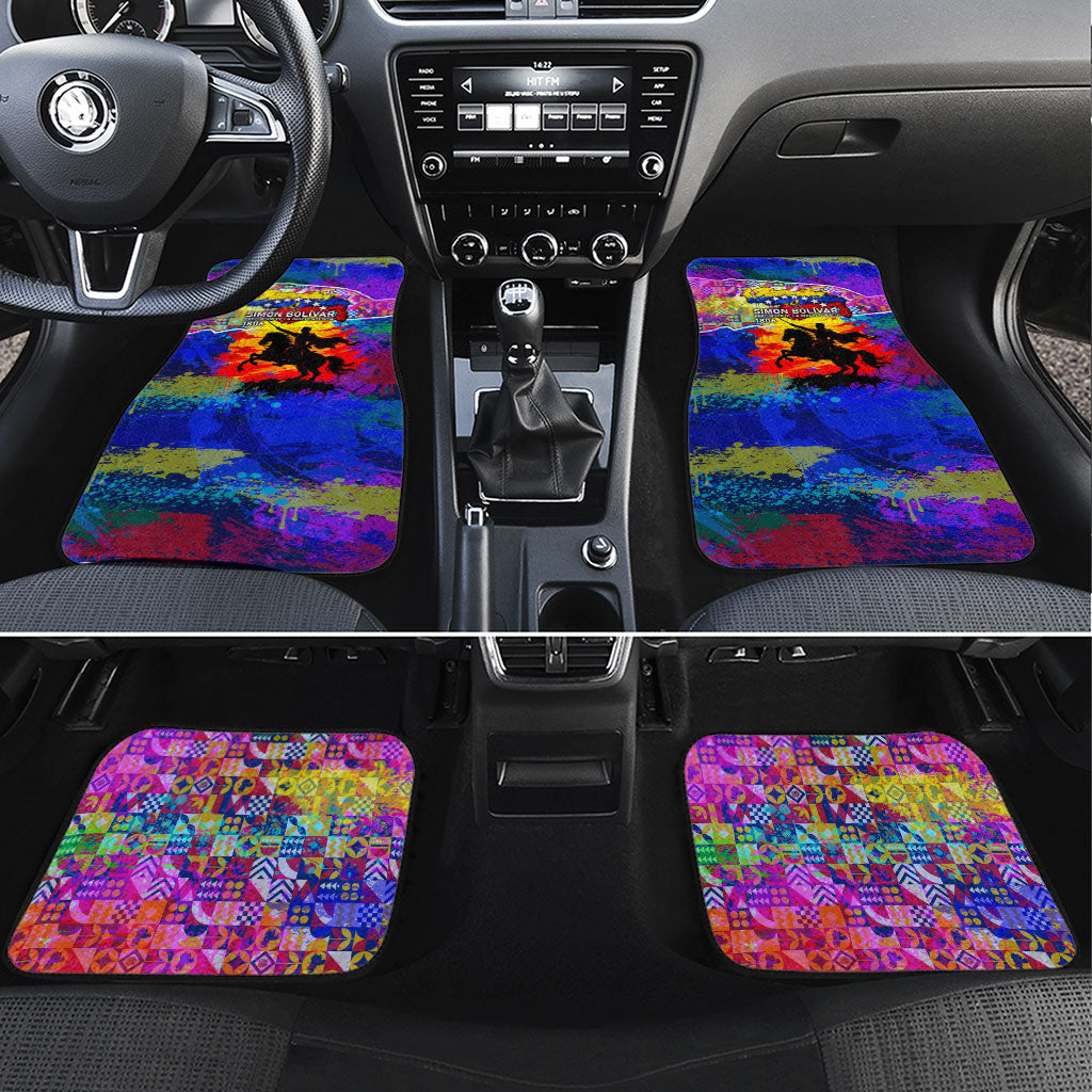 Simon Bolivar Venezuela Flag Day Car Mats Patriotism Precursor De La Independencia Vibrant Flag
