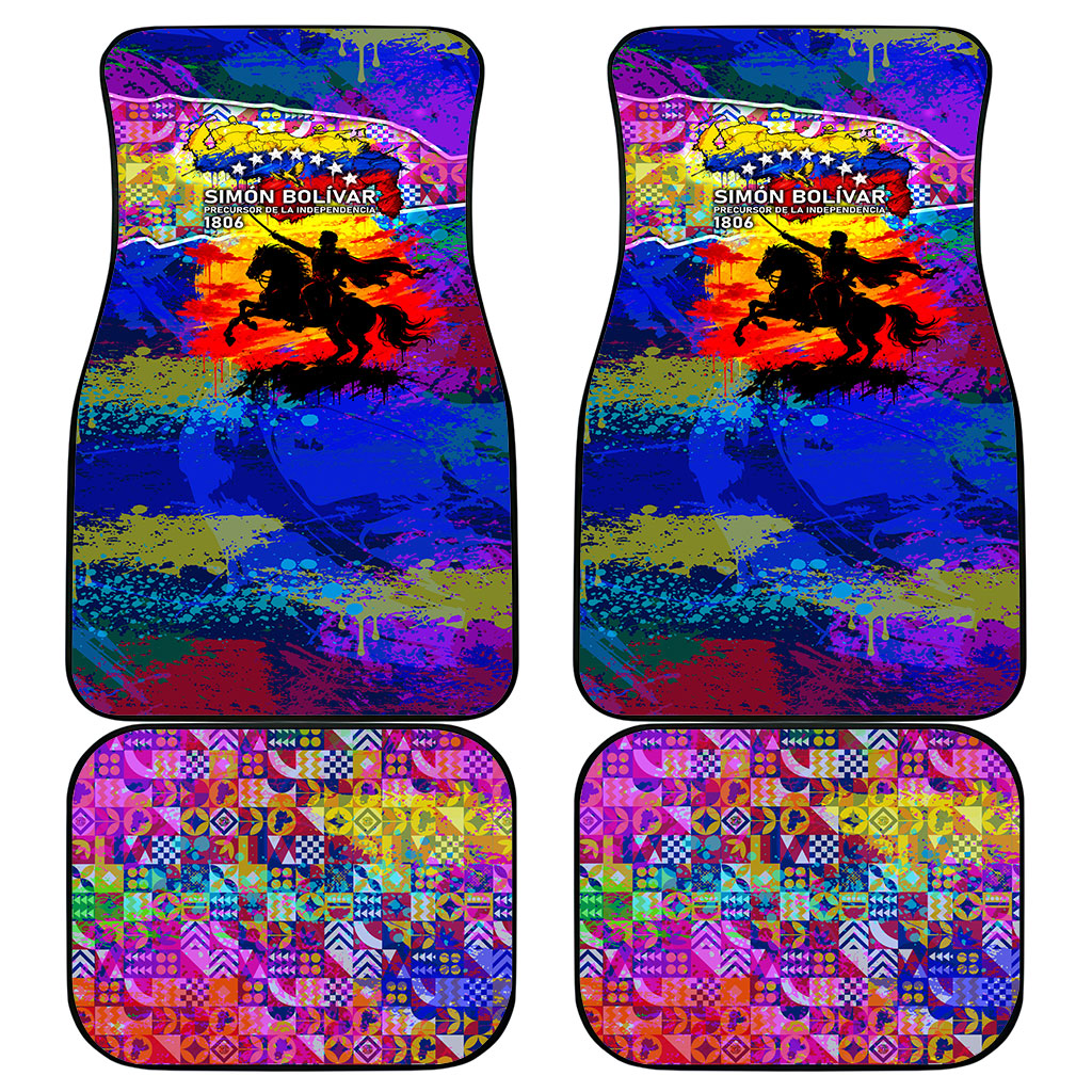 Simon Bolivar Venezuela Flag Day Car Mats Patriotism Precursor De La Independencia Vibrant Flag