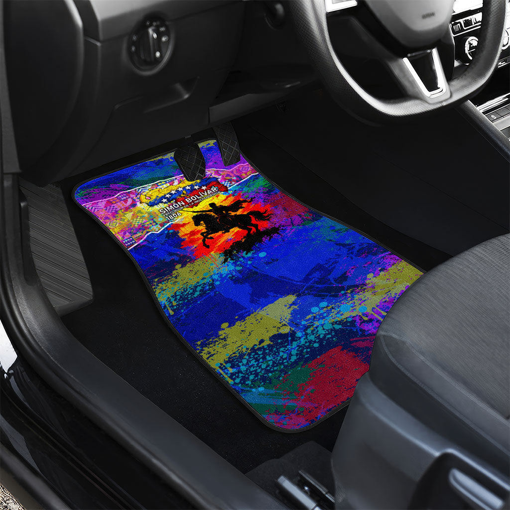 Simon Bolivar Venezuela Flag Day Car Mats Patriotism Precursor De La Independencia Vibrant Flag