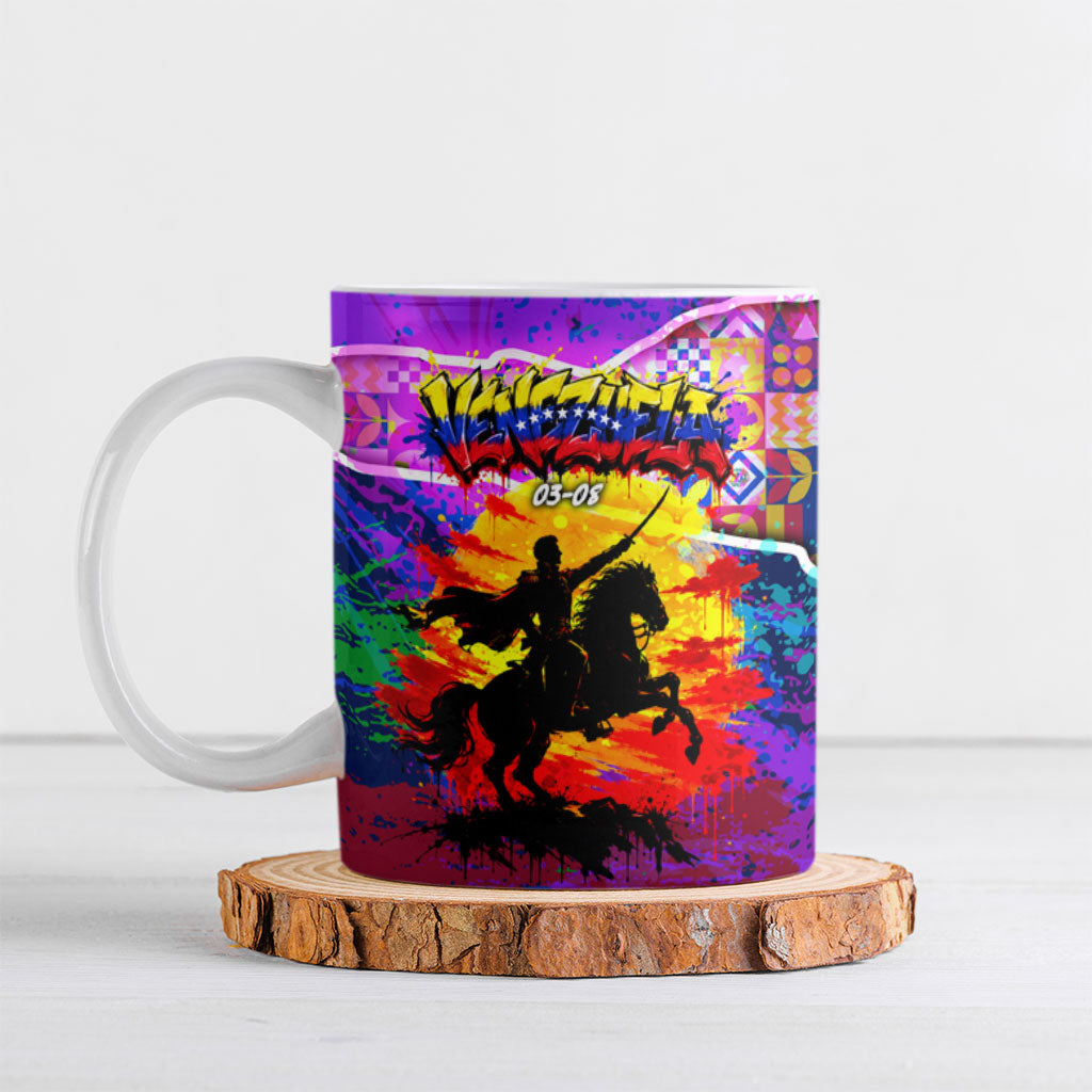 Simon Bolivar Venezuela Flag Day Ceramic Mug Patriotism Precursor De La Independencia Vibrant Flag