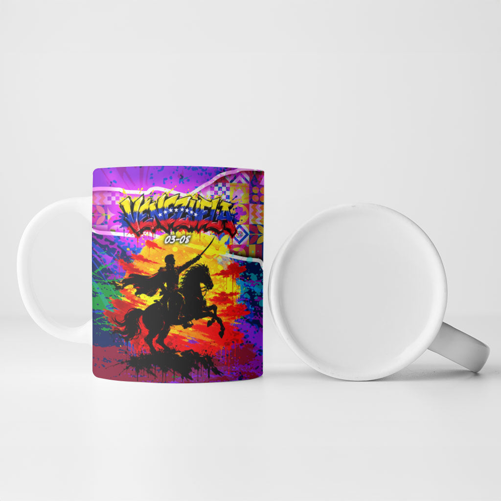 Simon Bolivar Venezuela Flag Day Ceramic Mug Patriotism Precursor De La Independencia Vibrant Flag