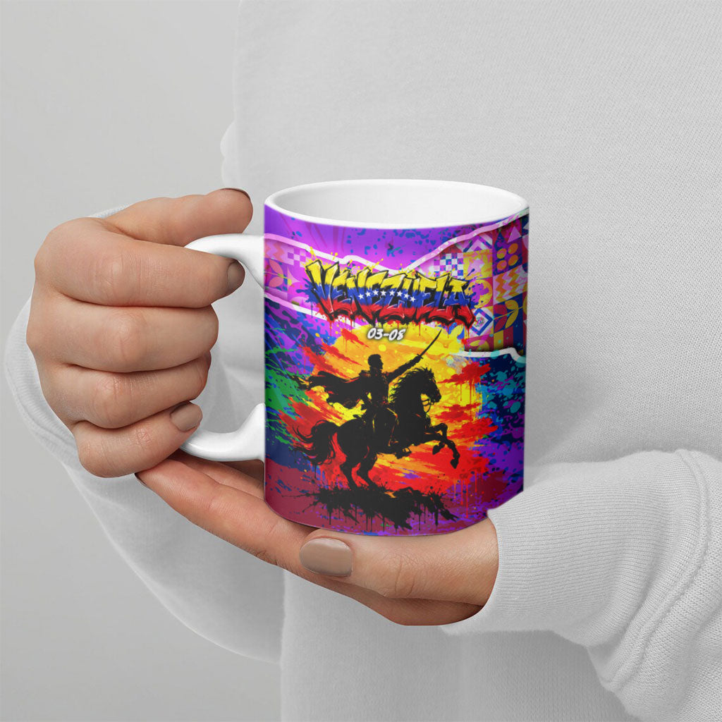 Simon Bolivar Venezuela Flag Day Ceramic Mug Patriotism Precursor De La Independencia Vibrant Flag